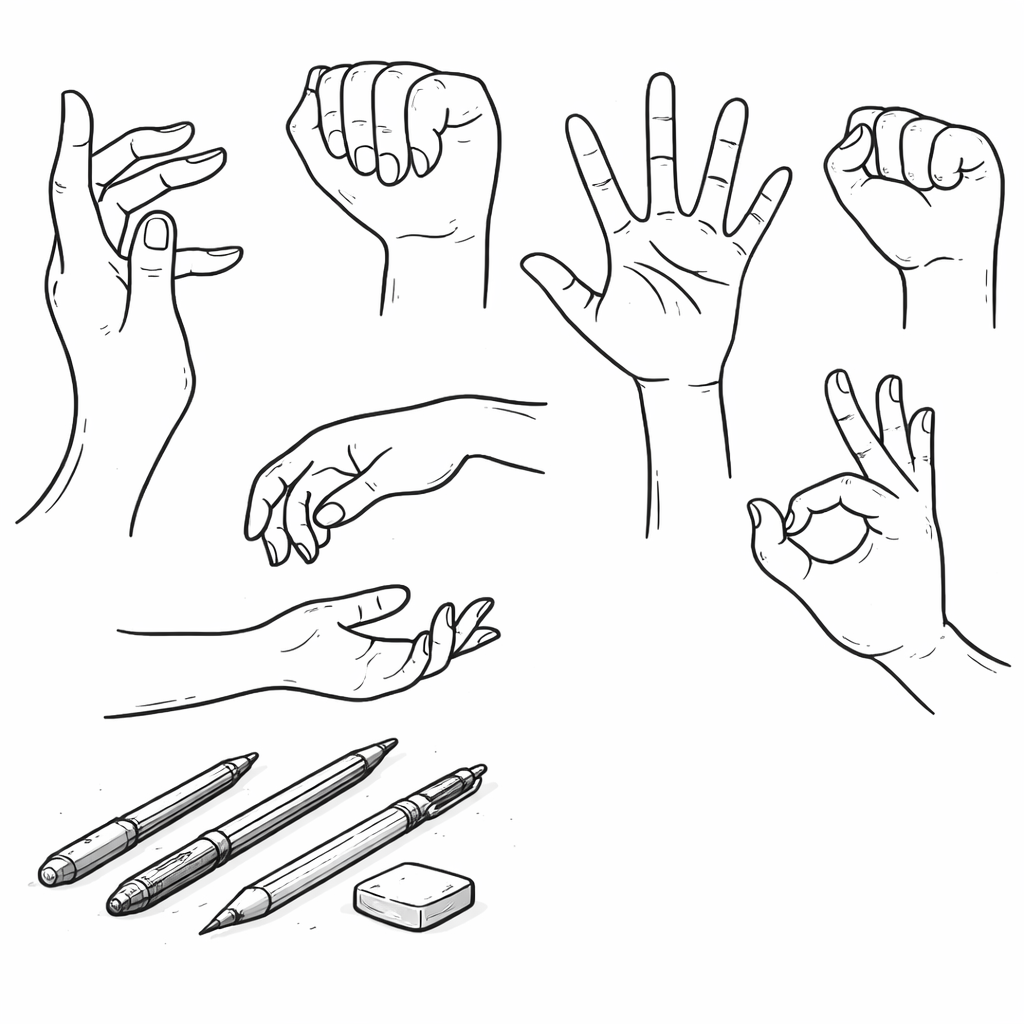 Hands & Feet Drawing Guide