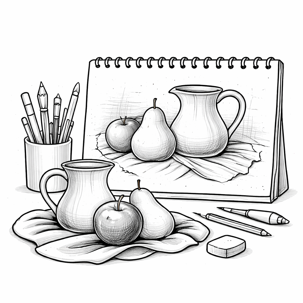 Still Life Drawing Templates