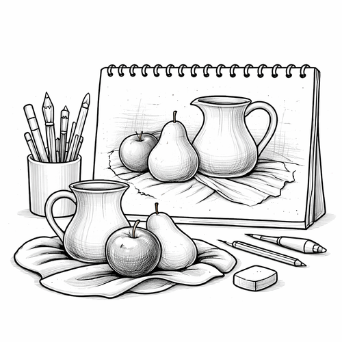 Still Life Drawing Templates