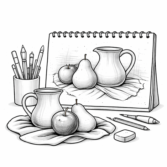 Still Life Drawing Templates